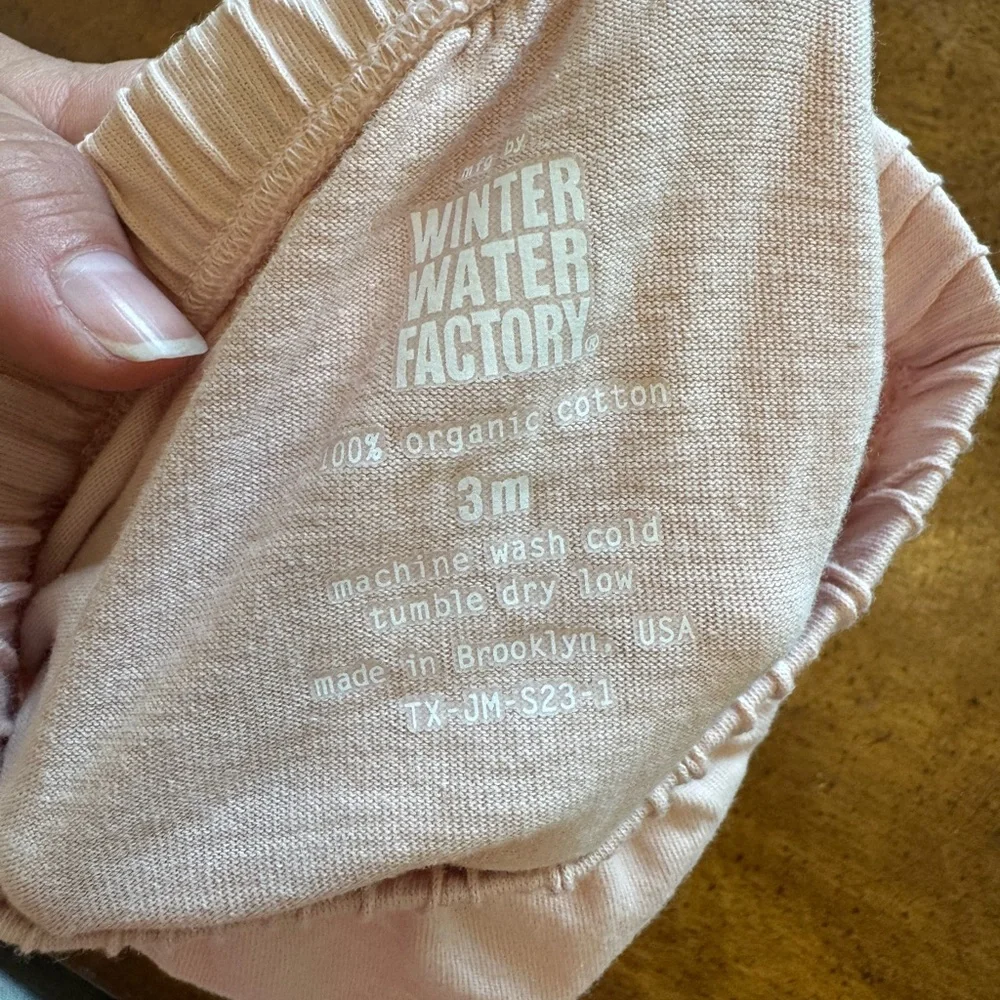 Blush Pink Winter Water Factory Baby Bloomers